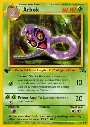Arbok - Ken Sugimori