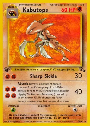 Kabutops - Ken Sugimori