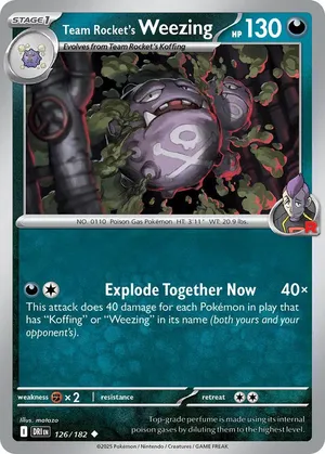Team Rocket's Weezing