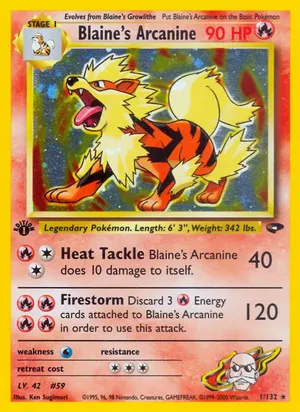 Blaine's Arcanine - Ken Sugimori
