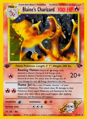 Blaine's Charizard - Ken Sugimori