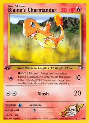 Blaine's Charmander - Ken Sugimori