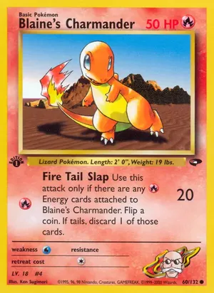 Blaine's Charmander - Ken Sugimori