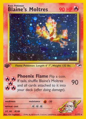 Blaine's Moltres - Ken Sugimori