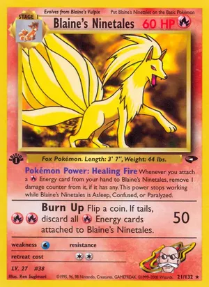 Blaine's Ninetales - Ken Sugimori