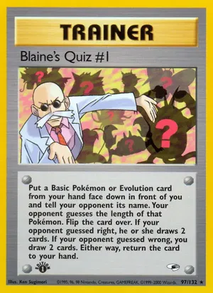 Blaine's Quiz #1 - Ken Sugimori