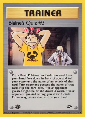 Blaine's Quiz #3 - Ken Sugimori