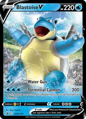 Blastoise V - 5ban Graphics