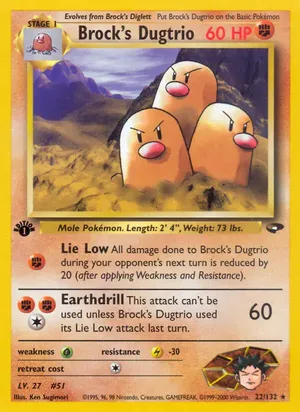 Brock's Dugtrio - Ken Sugimori