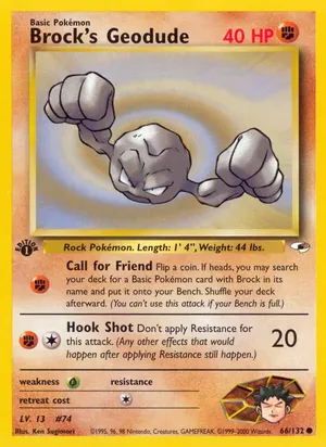 Brock's Geodude - Ken Sugimori