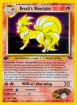 Brock's Ninetales - Ken Sugimori