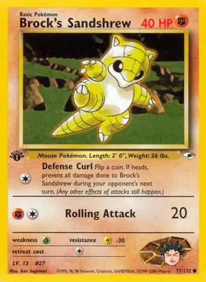 Brock's Sandshrew - Ken Sugimori