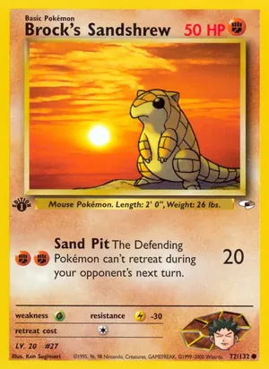 Brock's Sandshrew - Ken Sugimori