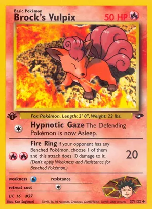 Brock's Vulpix - Ken Sugimori