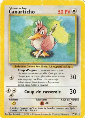 Canarticho - Ken Sugimori