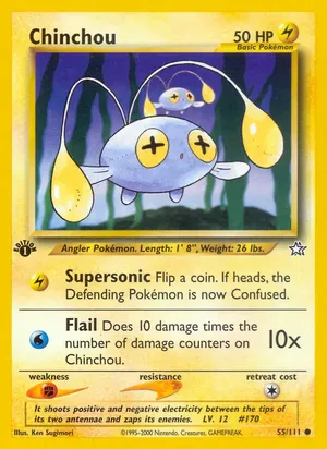 Chinchou - Ken Sugimori