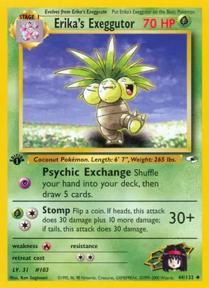 Erika's Exeggutor - Ken Sugimori