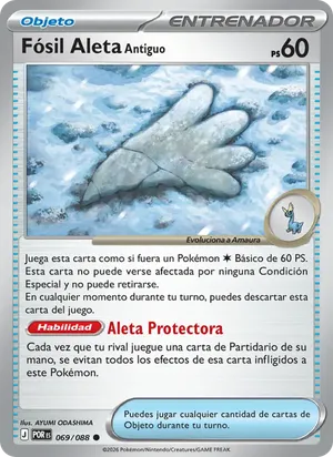 Fósil Aleta Antiguo