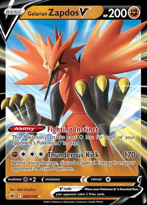 Galarian Zapdos V image