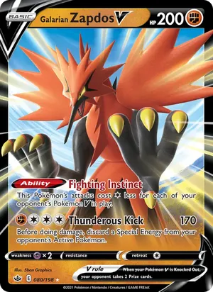 Galarian Zapdos V - 5ban Graphics
