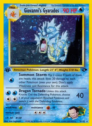 Giovanni's Gyarados - Ken Sugimori