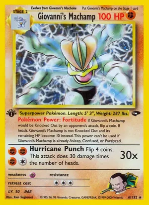 Giovanni's Machamp - Ken Sugimori