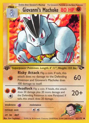 Giovanni's Machoke - Ken Sugimori