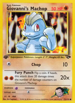 Giovanni's Machop - Ken Sugimori