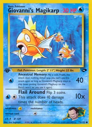 Giovanni's Magikarp - Ken Sugimori