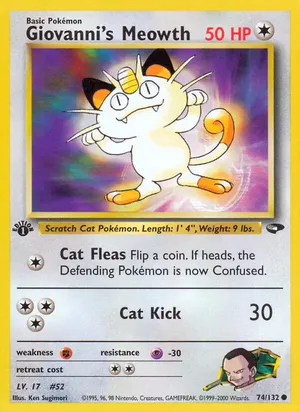 Giovanni's Meowth - Ken Sugimori