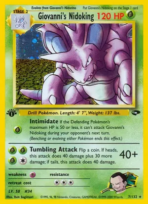 Giovanni's Nidoking - Ken Sugimori