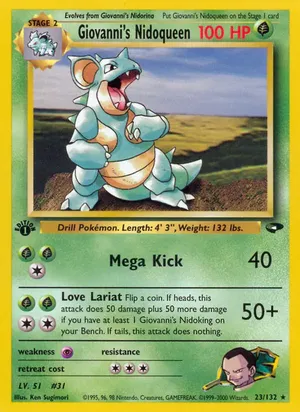 Giovanni's Nidoqueen - Ken Sugimori