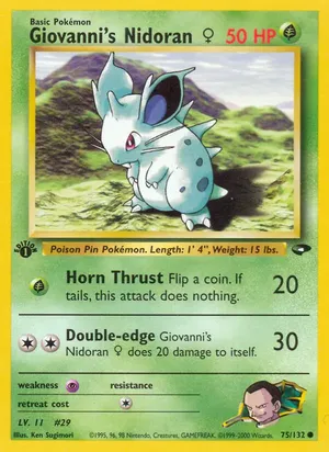 Giovanni's Nidoran♀ - Ken Sugimori