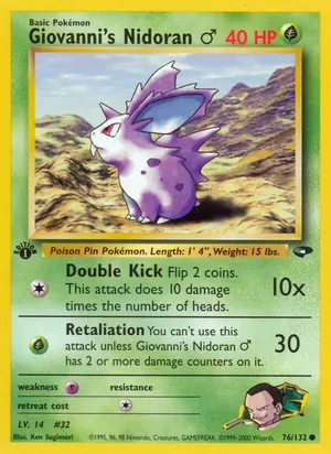 Giovanni's Nidoran♂ - Ken Sugimori