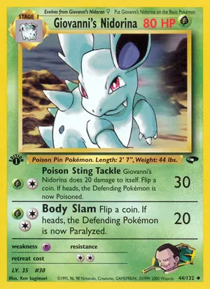 Giovanni's Nidorina - Ken Sugimori