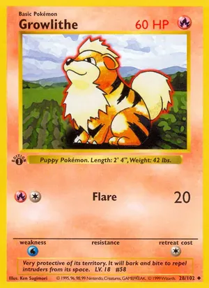 Growlithe - Ken Sugimori