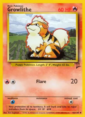 Growlithe - Ken Sugimori