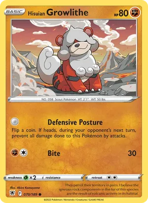 Hisuian Growlithe image
