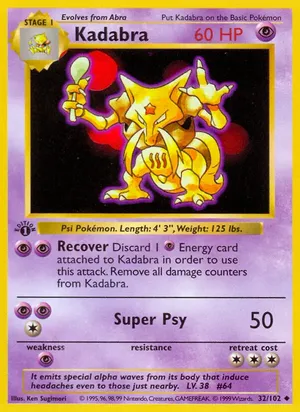 Kadabra - Ken Sugimori