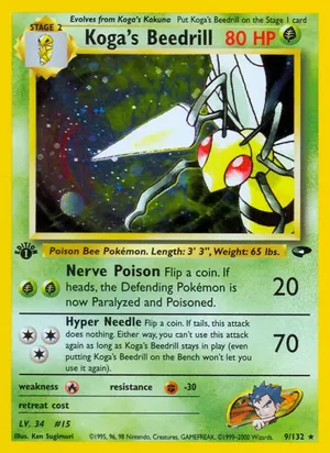 Koga's Beedrill - Ken Sugimori