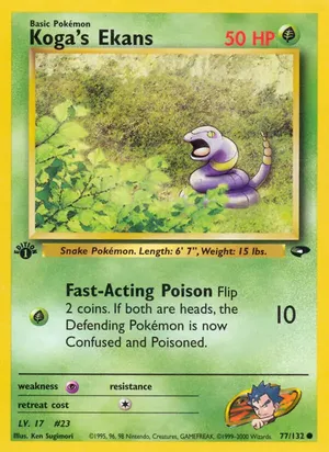 Koga's Ekans - Ken Sugimori