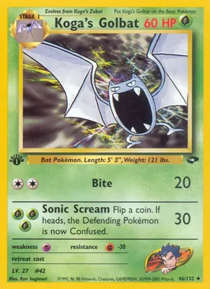 Koga's Golbat - Ken Sugimori