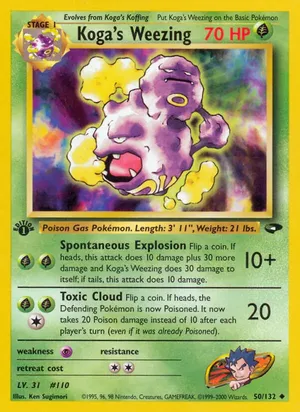 Koga's Weezing - Ken Sugimori