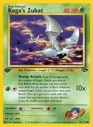 Koga's Zubat - Ken Sugimori