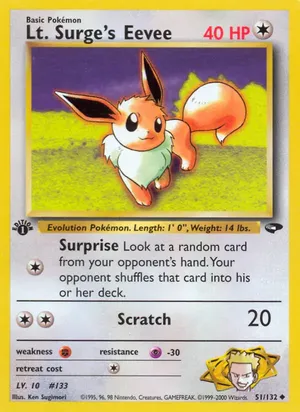 Lt. Surge's Eevee - Ken Sugimori
