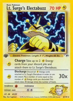 Lt. Surge's Electabuzz - Ken Sugimori
