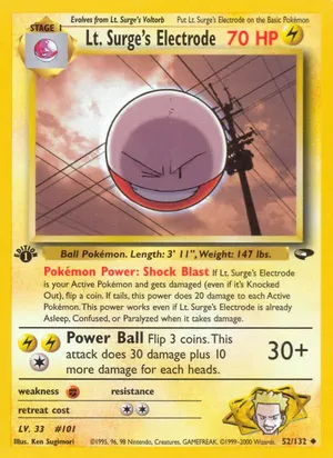 Lt. Surge's Electrode - Ken Sugimori