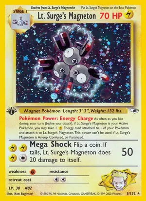 Lt. Surge's Magneton - Ken Sugimori