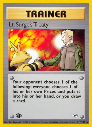 Lt. Surge's Treaty - Ken Sugimori