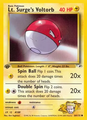 Lt. Surge's Voltorb - Ken Sugimori